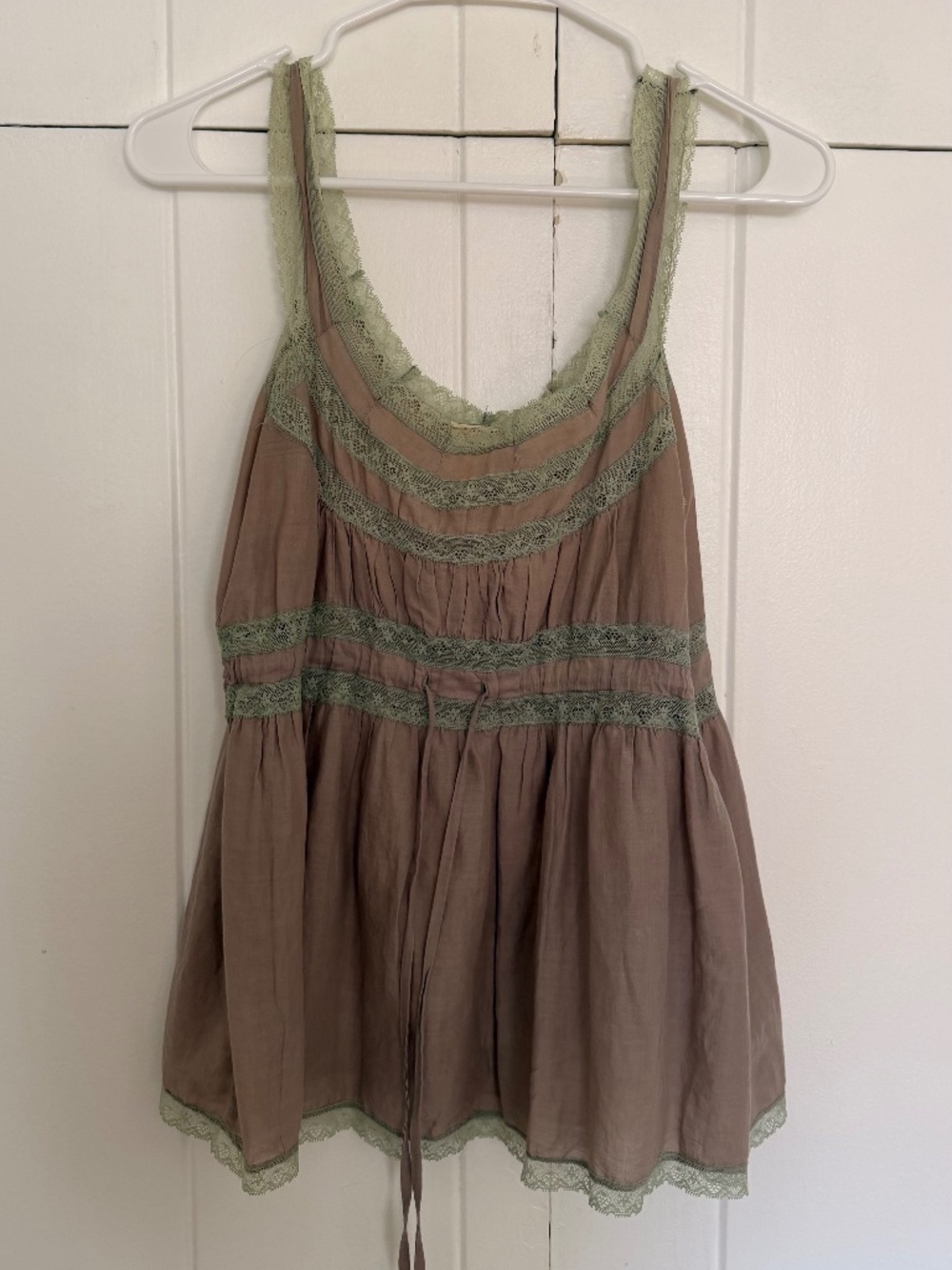 Vintage Babydoll Cami Lace Top